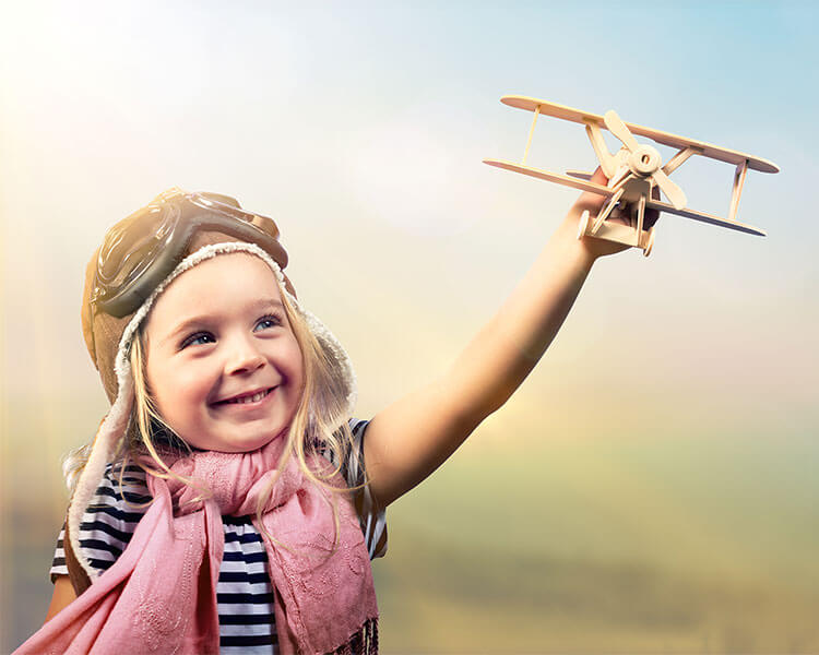 Child with Plane